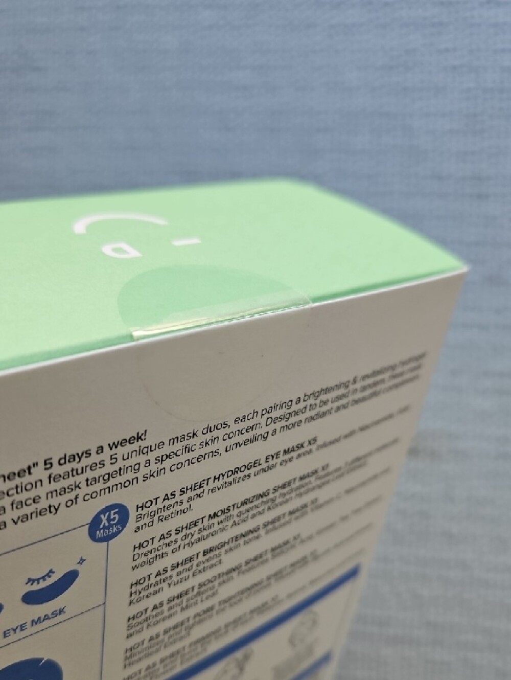 Hot As Sheet 5-Day Eye & Face Multi-Masking Set - Picture 7 of 8